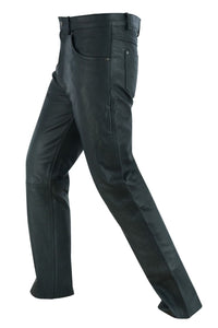 Five Pocket Premium Cowhide Leather Jeans