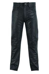 Five Pocket Premium Cowhide Leather Jeans