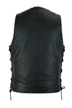 Load image into Gallery viewer, Plain Biker Vest with Side Laces