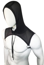 Load image into Gallery viewer, Hooded Harness - Black Sports Mesh