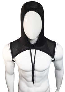 Hooded Harness - Black Sports Mesh
