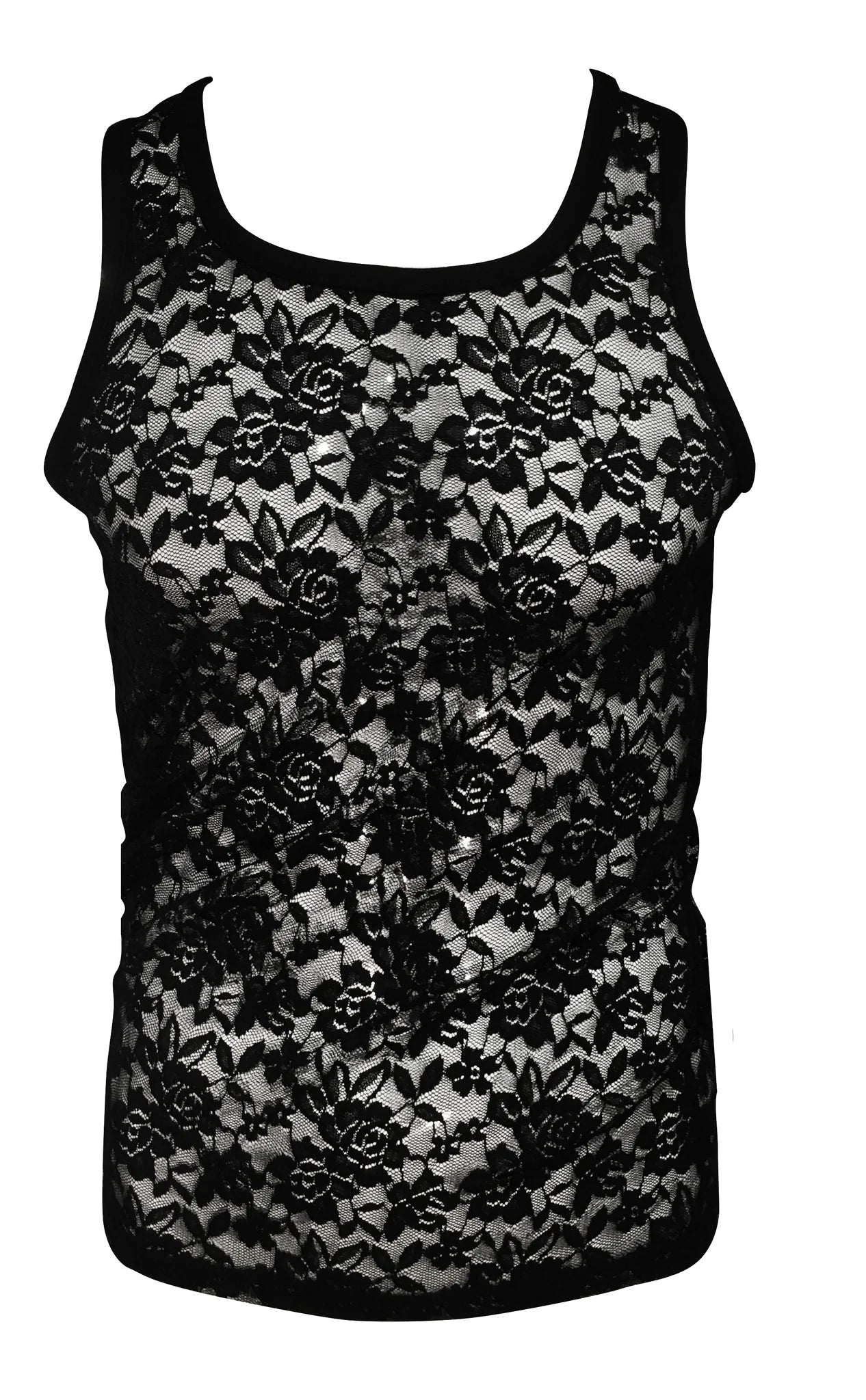 Lace Tank - Black – Twin Cities Leather