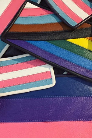 Pride Flag Leather Patches
