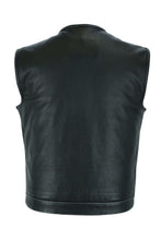 Load image into Gallery viewer, Zippered Biker Club Vest - Black Hanky Liner
