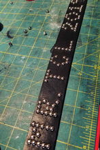 Load image into Gallery viewer, Back of Studded Title Belt