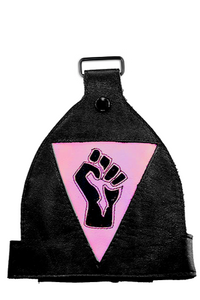 Resist Fist Queer Leather Armband Brassard