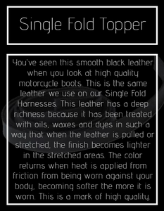 Bulldog Harness - Single Fold
