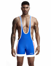 Load image into Gallery viewer, Sport Wrestling Singlet - Blue