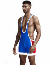 Load image into Gallery viewer, Sport Wrestling Singlet - Blue
