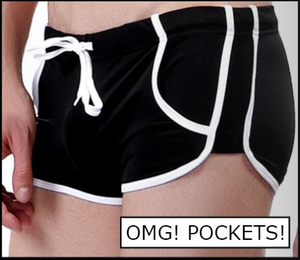 Pocket Swim Trunks - Black